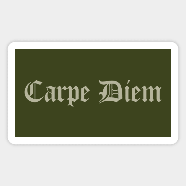 Carpe Diem Magnet by DesignFury